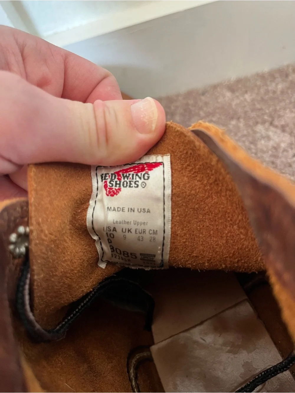 Red Wing Men's 10 Leather Combat Boots